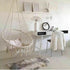Handmade Rope Knitted Macrame Hanging Swing Chair - Brown